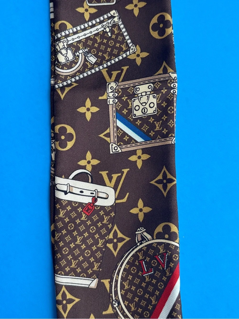 🌼 Louis Vuitton Steamer Trunks Silk Bandeau - with Box